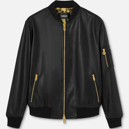 Versace Men's Leather Bomber