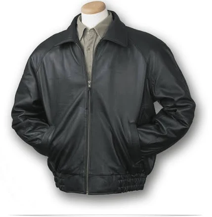 Custom Embroidery Lambskin Leather Jacket