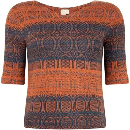 Denîmes Gradient Graphic Jacquard Cotton Jumper