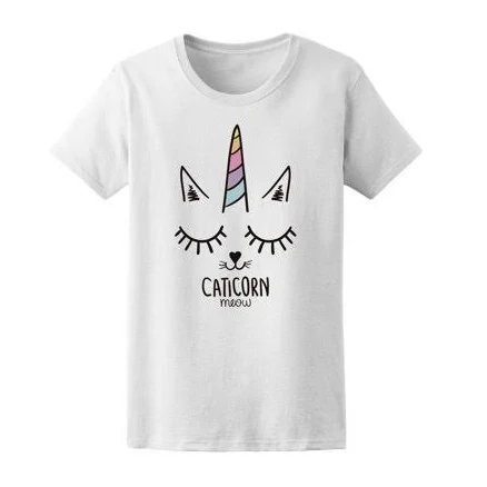 Cat Unicorn Caticorn Meow Tee