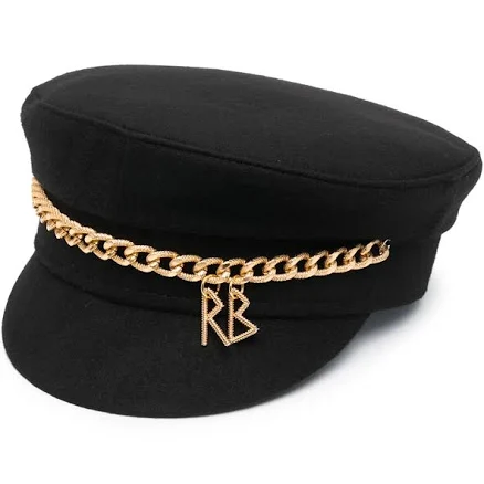 RUSLAN BAGINSKIY Chain-detail Baker boy Hat