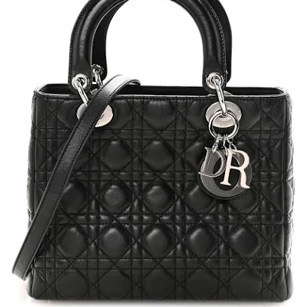 Dior Lady Dior Medium Lambskin Tote