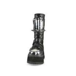 Demonia - GRAVEDIGGER-250 10 / Black Vegan Leather