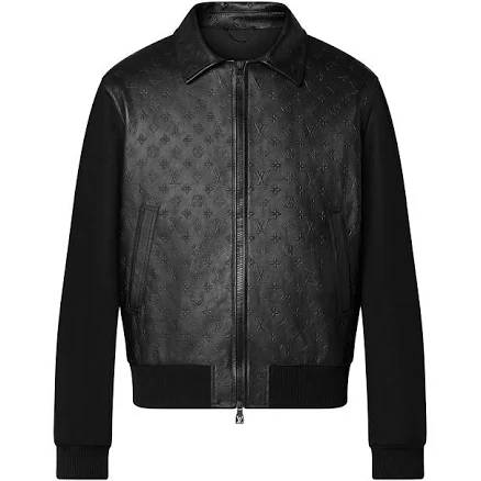 Louis Vuitton Debossed Monogram Leather Blouson
