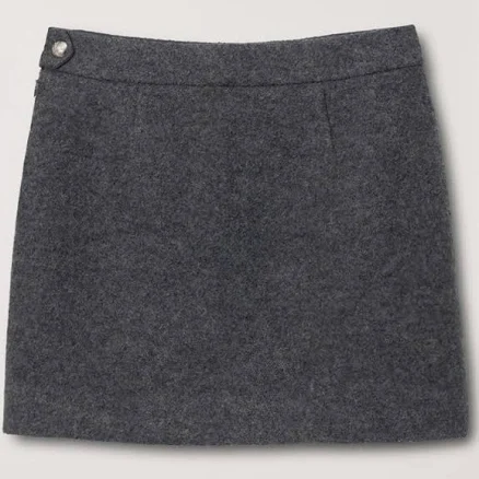 Dunst - Wool Mini Skirt - Grey