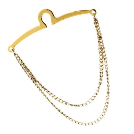 Men's Double Chain Tassel Necktie