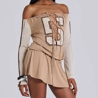 Jaded London Maia Lace Up Mini Dress