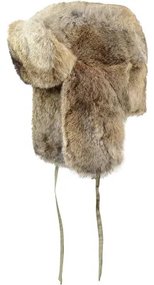Rabbit Fur Crown Cap