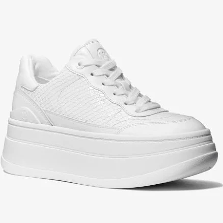 MICHAEL Michael Kors Women's Hayes Snake Embossed Platform Sneakers