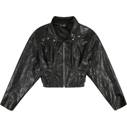 Sixa Rev Cropped Leather Jacket