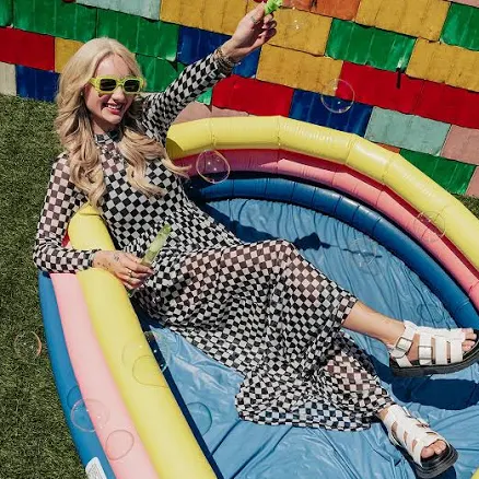 *RESTOCKED* FIERCE FEMALE MESH MAXI DRESS IN CHECKERED PRINT S-3XL