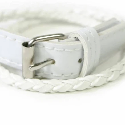 Double Wrap Leather Belt Bracelet