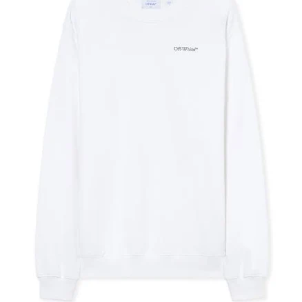 Off-White Arrow Glowing Flower Cotton Sweatshirt