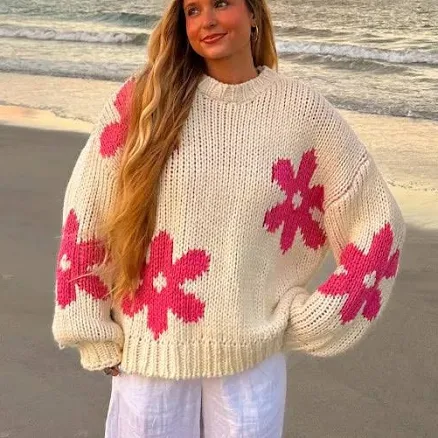 Ryver Flower Knit Sweater