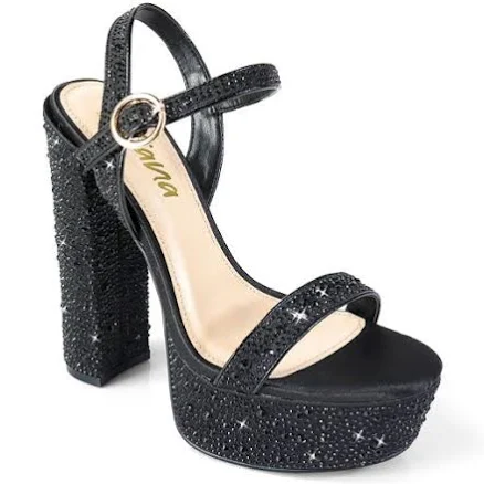 Rhinestone Platform Heels