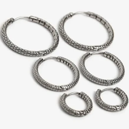 Ask & Embla Serpent Hoop Earrings