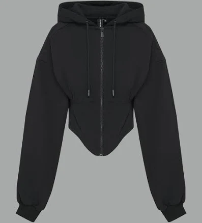 Corset Zip-Up Hoodie