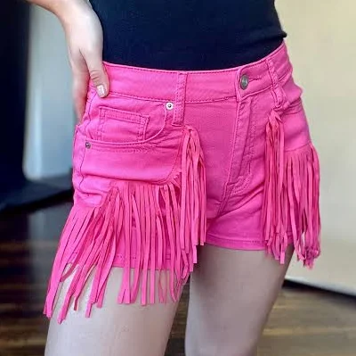 Rock and Roll Denim Women's Fringe Shorts