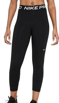 Nike Women's Mid-Rise Crop Mesh-Panel Leggings