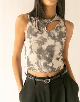 OAK + FORT Cropped Tank with Cutout