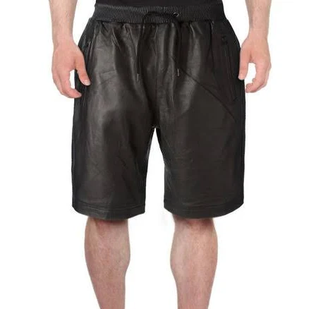 Koza Leathers Men's Lambskin Leather Boxer Shorts