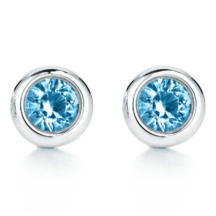Sterling Silver Elsa Peretti Color by the Yard Earrings