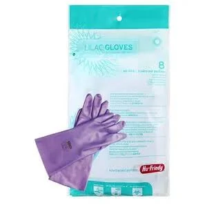 Nitrile Flocklined Utility Gloves 8 Nitrile Purple