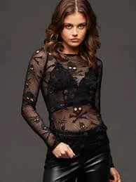 Sheer Mesh Skull TopSheer Mesh Skull Top