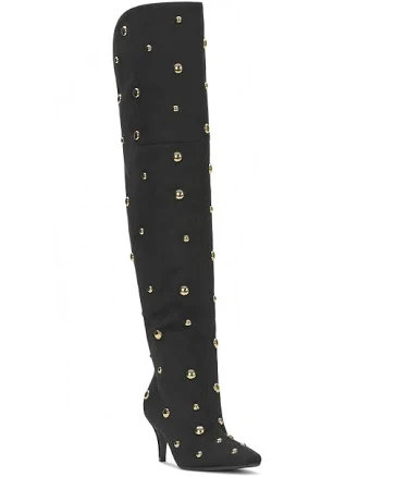INC International Concepts Women's Dalett Stud Over-the-Knee Boots