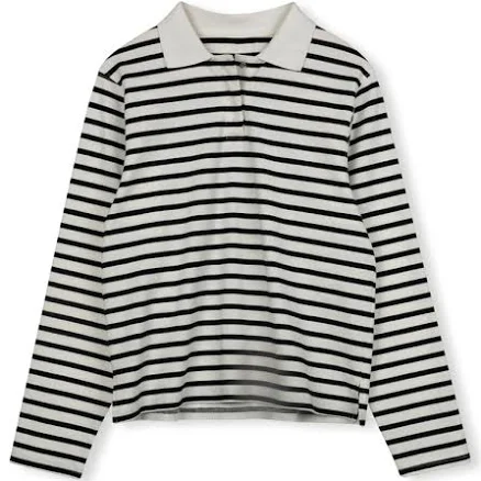Pique Collar Stripe Tee