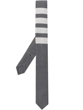 Thom Browne Men's 4-bar Plain Weave Neck Tie
