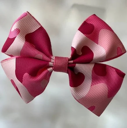 Camo Grosgrain Ribbon Hair Bow