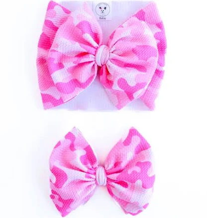 Made to Order Camo Mini Bow on Clip