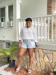 Inside out Denim Shorts
