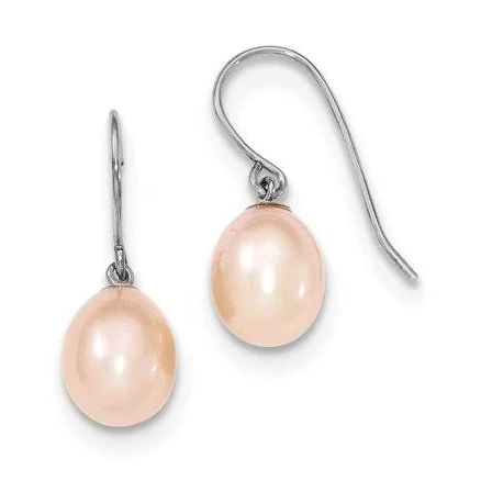 Goldia Women's Sterling Silver Freshwater Cultured Pearl Dangle Earrings