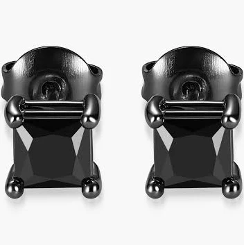 JAXXON Men's Square Stud Earrings