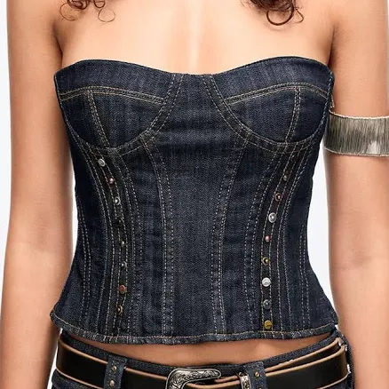Denim Bustier