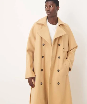 ASOS Design Oversized Wool Look Overcoat