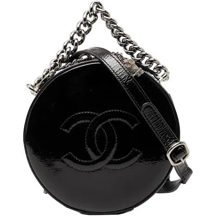CHANEL CC Patent Round as Earth Bag