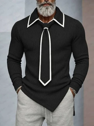 Mordern Contrast Detachable Tie Top