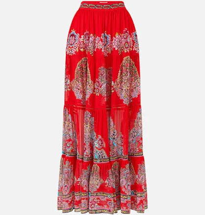 CAMILLA | Tiered Maxi Skirt Artisans of Anatolia, XL | ARTISANS OF ANATOLIA | SIGNATURE DESIGNS