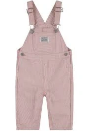Railroad Stripe Cotton Overalls
