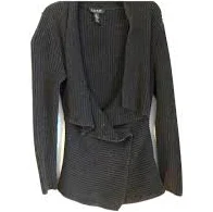 RALPH LAUREN - women's wrap sweater navy blue