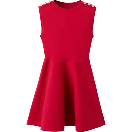 MANGO Women's Sleeveless Peplum Knit Sweater Minidress
