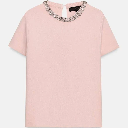 Zara Jewel Bead Knit Top