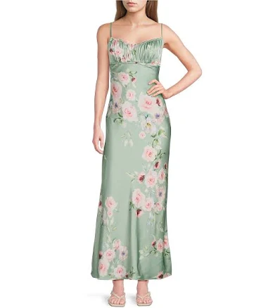 B. Darlin Juniors Floral Printed Midi Dress