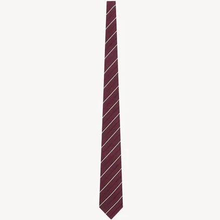 SAINT LAURENT Striped Wide Tie
