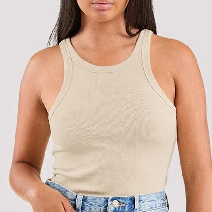 Nuuds Tops Nuuds Essential Rib Tank Top