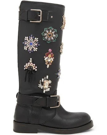 Dolce&Gabbana Women's Embellished Knee-High Boots