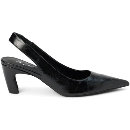 Matisse Womens Leona Pointed Toe Slingback Pumps Sandals Black Dress